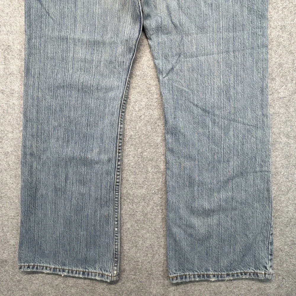 Levis 527 Jeans Mens 32x30 Blue Cotton Bootcut Western Rips Denim Pants Y2K
